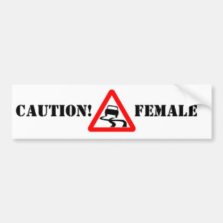 polisson, PRÉCAUTION ! Autocollant FEMELLE