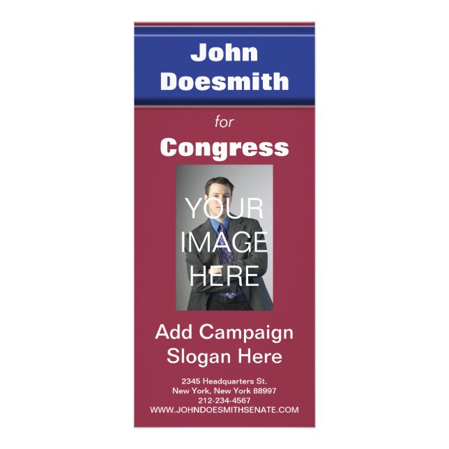 Politcal Election Rack Card Template (Front)
