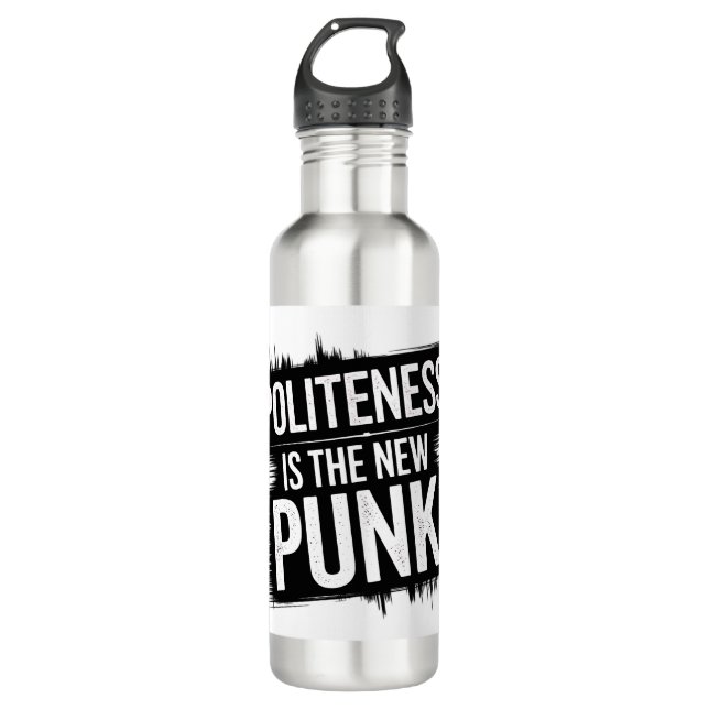 Politeness Is The New Punk 710 Ml Water Bottle (Front)
