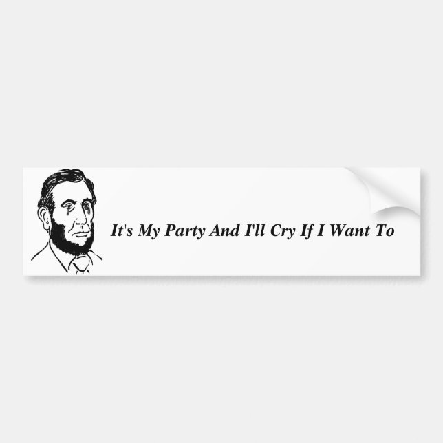 Political Bumper Sticker (Front)