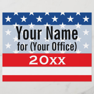 Political Campaign Non-Partisan Printed Candidate Flyer