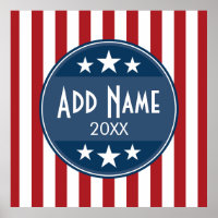 Political Campaign - Patriotic Stars and Stripes