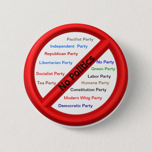 Political Campaign Repellent Button (Front)