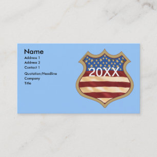 Political Campaign Shield  Business Card