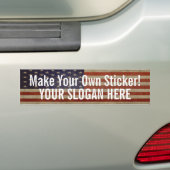 Political Campaign - vintage stars and stripes Bumper Sticker (On Car)