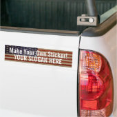 Political Campaign - vintage stars and stripes Bumper Sticker (On Truck)