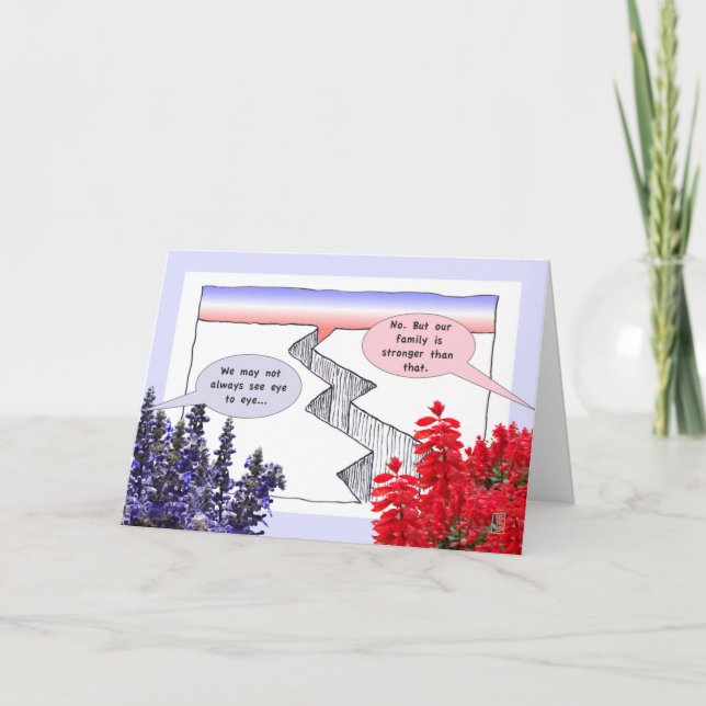 Political CHASM 1 Greeting Card (Front)