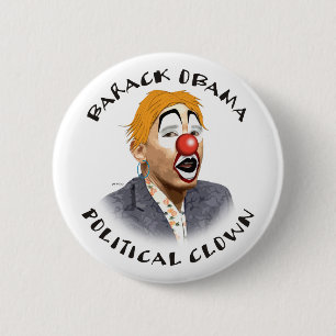 Political Clown 2 Inch Round Button