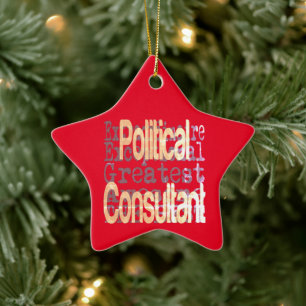 Political Consultant Extraordinaire Ceramic Ornament