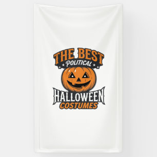 Political Halloween Costume Pumpkin Vintage Shirt_ Banner