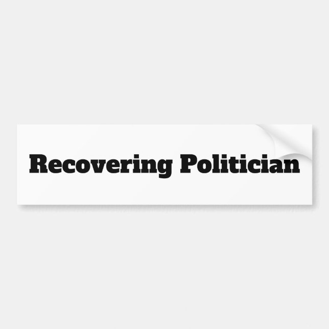 Political Humour Bumper Sticker (Front)