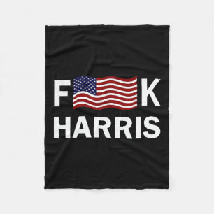 Political Humour F Kamala Harris Conservative Repu Fleece Blanket
