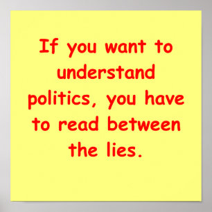 political joke poster