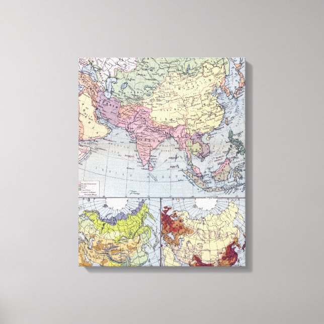 Political Map | Asia Canvas Print (Front)
