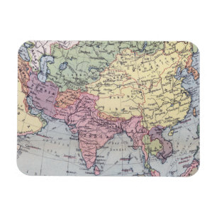 Political Map   Asia Magnet