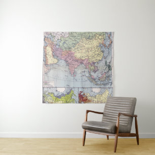Political Map   Asia Tapestry