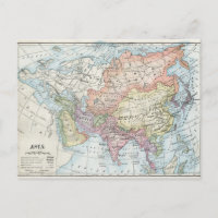 Political Map of Asia (1916)