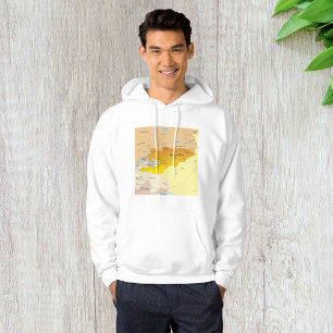 Political Map of Kyrgyzstan and Central Asia Hoodie