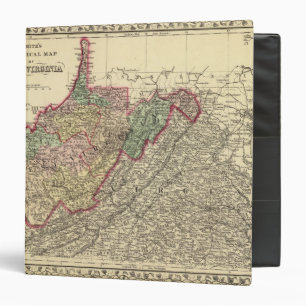 Political Map of West Virginia Binder