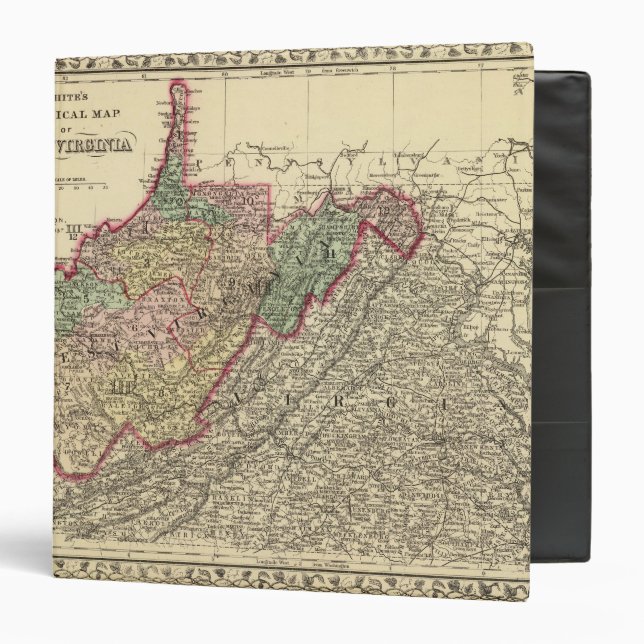 Political Map of West Virginia Binder (Front/Inside)