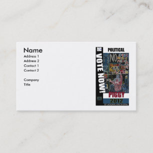 POLITICAL PIGGY BUSINESS CARD