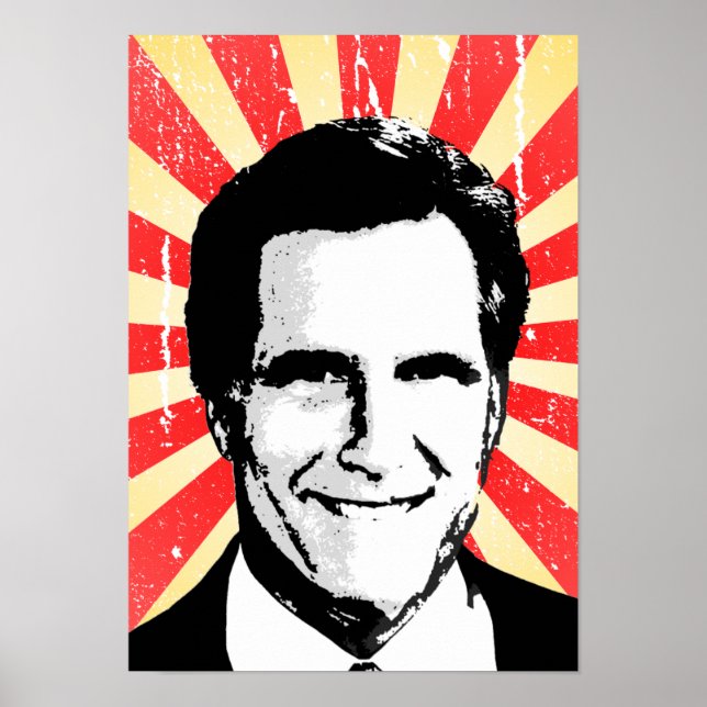 POLITICAL PROPAGANDA POSTER, Mitt Romney 2 Poster (Front)