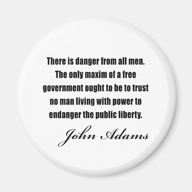 Political quotes by John Adams Magnet (Front)