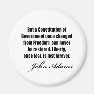 Political quotes by John Adams Magnet