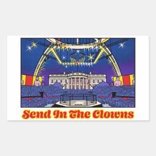 Political Satire Send In The Clowns White House Sticker