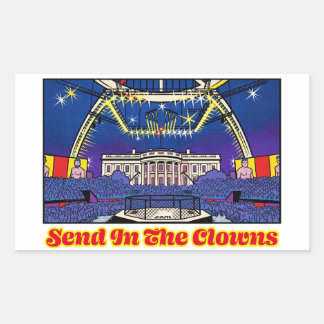 Political Satire Send In The Clowns White House Sticker