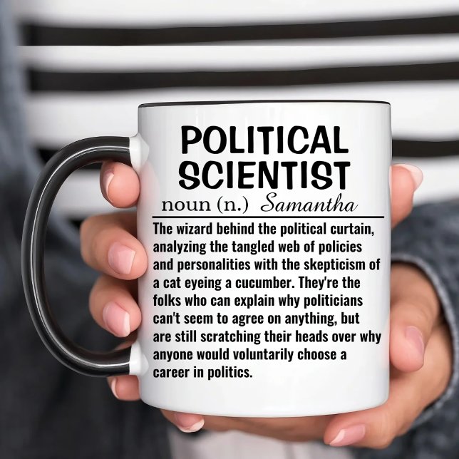 Political Scientist Definition Two-Tone Coffee Mug (Creator Uploaded)