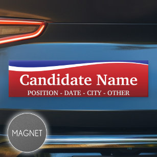 Political Theme - Customize This Bumper Sticker! Car Magnet