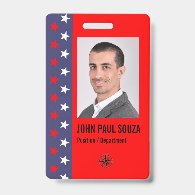 Political Theme Security ID Badge (Front)