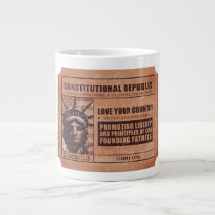Political Ticket Large Coffee Mug