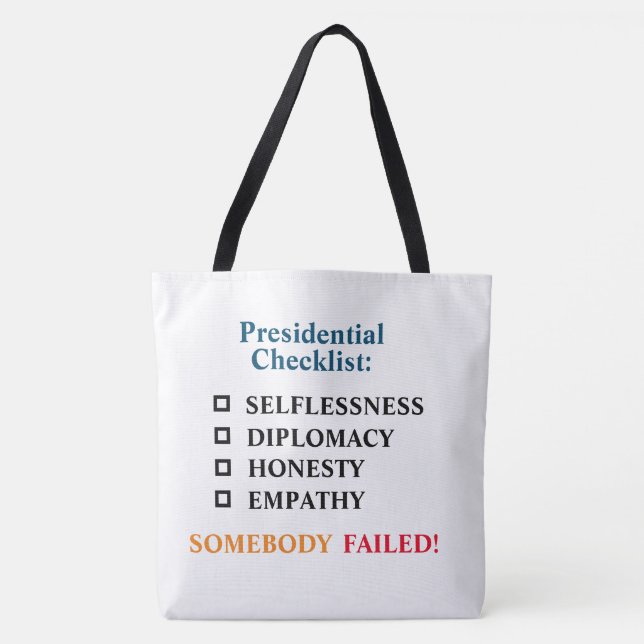 Political tote, Anti-Trump Tote (Front)