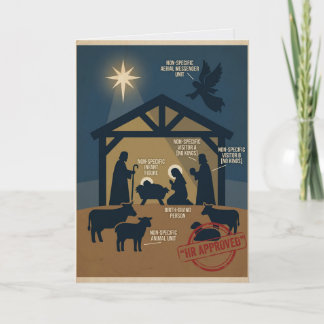 Politically Correct Nativity Cancel Culture  Card