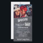 Politically Correct Woke Chalkboard Christmas Holiday Card<br><div class="desc">You know that this is what you really want to say when you get the non-committal, bland 'Happy Holiday' greeting. Well here is your chance to make a statement in contemporary chalk look. This card is designed so that you can add your own greeting beside the photo and I marketing...</div>