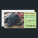 Politically correct xmas holiday christmas card<br><div class="desc">(satire) Politically correct xmas holiday christmas card. Insert your on photo or use as is.</div>