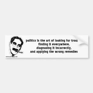 politics bumper sticker