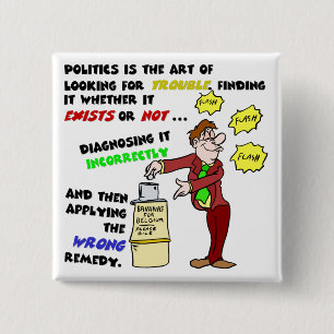 Politics is an Art (1) 2 Inch Square Button