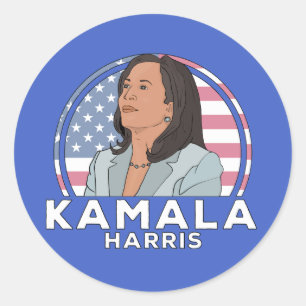 Politics Kamala Harris Classic Round Sticker