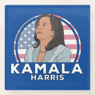 Politics Kamala Harris Glass Coaster