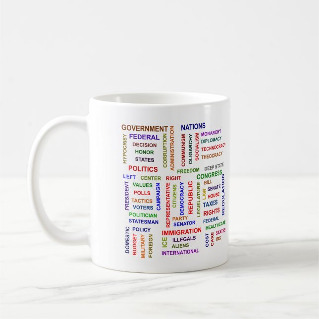 Politique Mot Mug (Gauche)