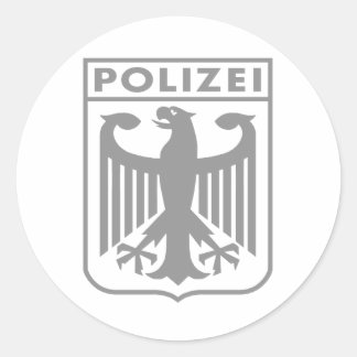 Polizei Classic Round Sticker