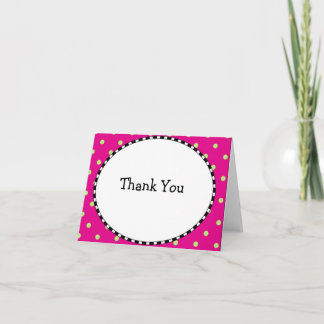 Polk a Dot Thank You Card