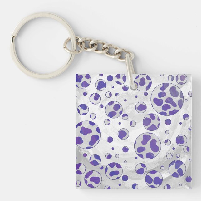 Polka blanc et violet dalmate (Devant)