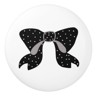 Polka Bow Knob