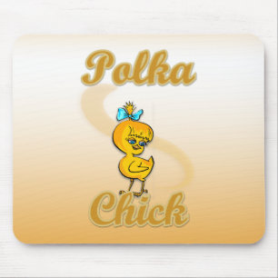 Polka Chick Mouse Pad