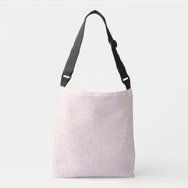 Polka Confetti Pattern Crossbody Bag (Front)