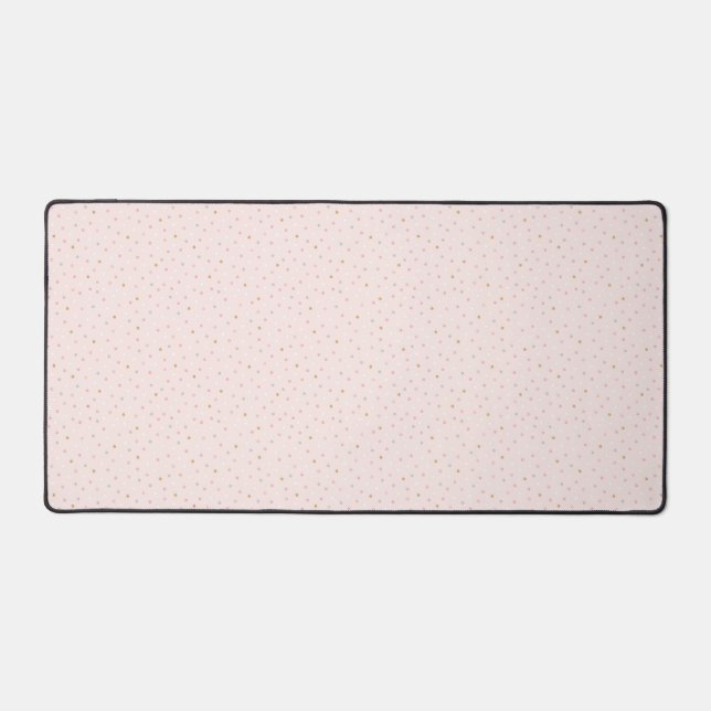 Polka Confetti Pattern Desk Mat (Front)